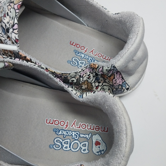 Skechers Bobs Memory Foam Size 8.5 Dogs Dog Lover Slip On Low Top Sneakers Shoes - Picture 8 of 15